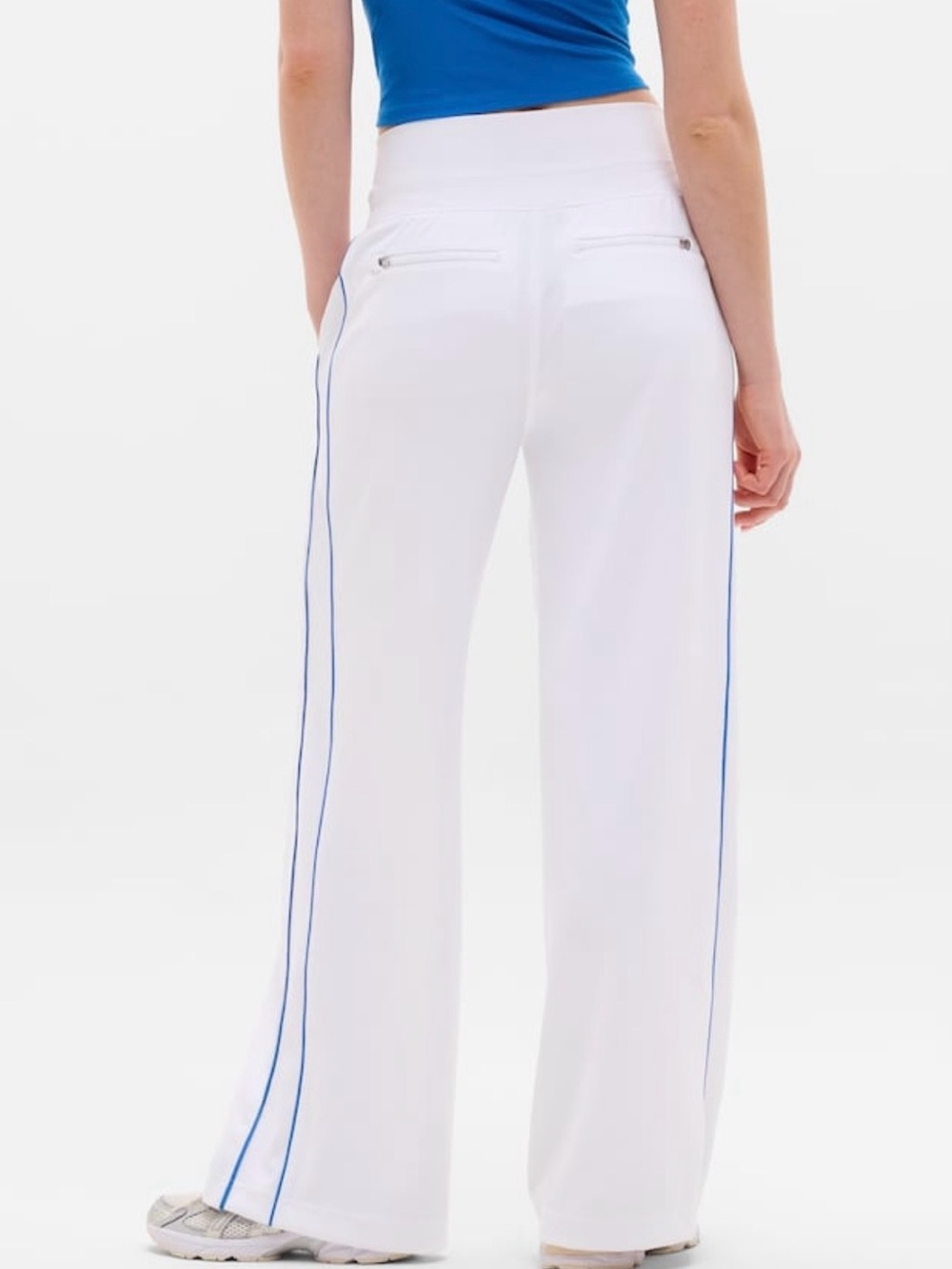 NWOT-Athleta Venice Track Stripe Wide Leg Pant, Small - Picture 3 of 8